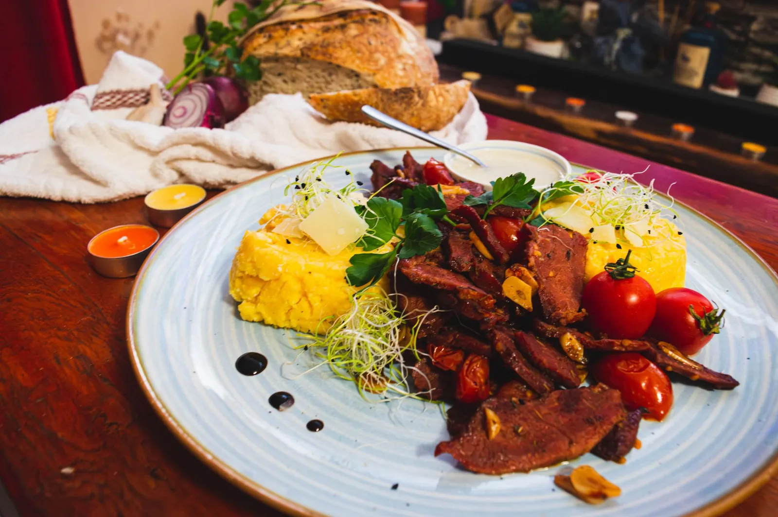Polenta con brasato